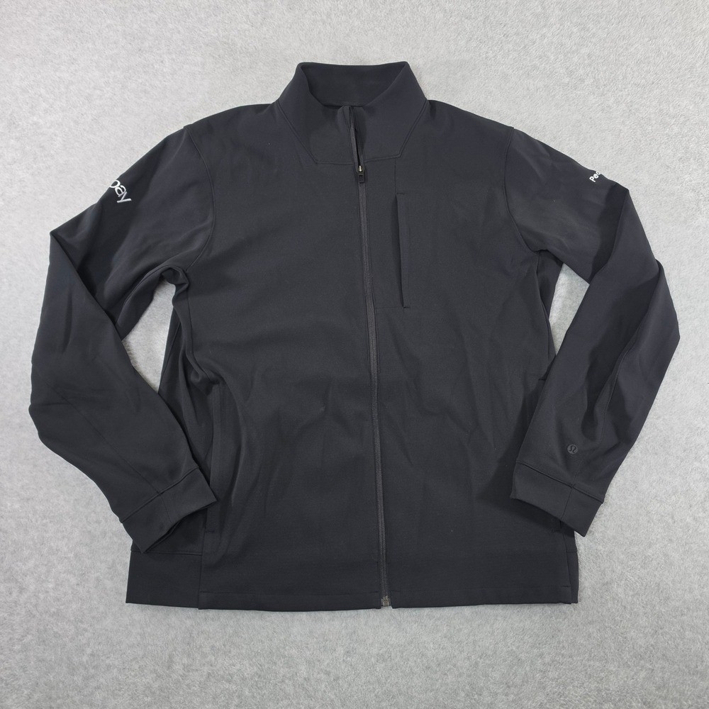 Lululemon Sojourn Jacket Mens XL Black Full Zip Luxtreme eBay Corporate Logo